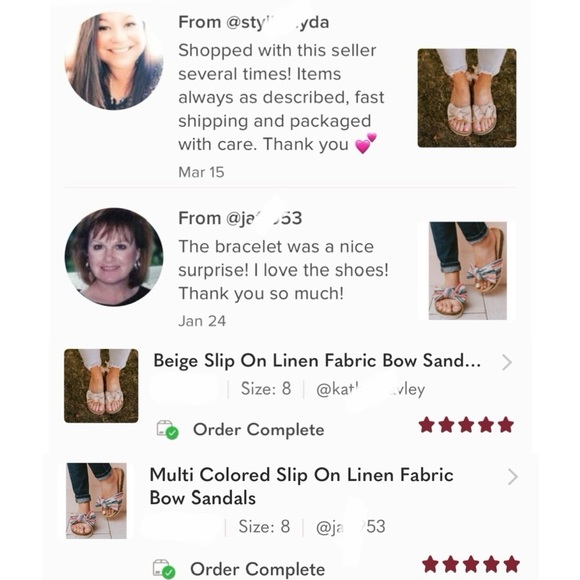 Beige Slip On Linen Fabric Bow Sandals - Picture 11 of 14